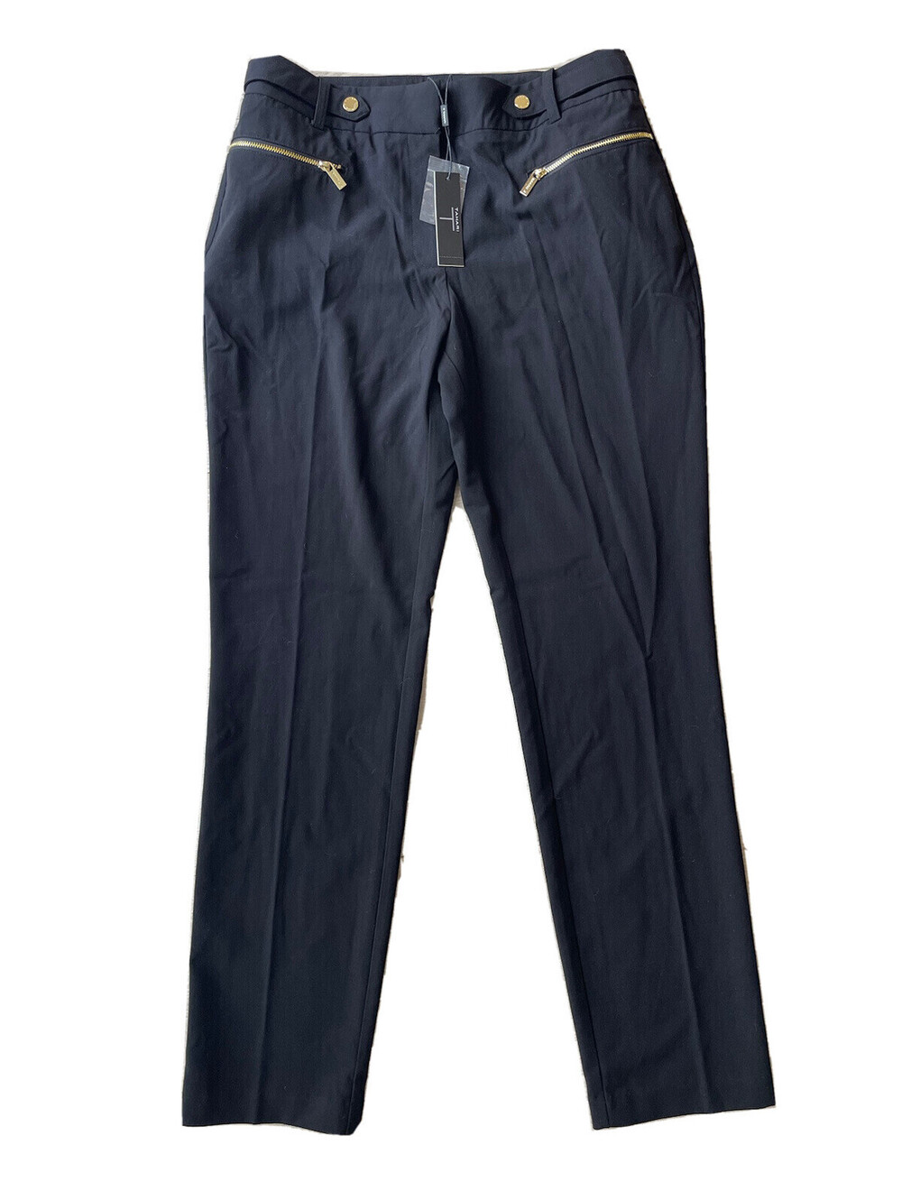 Pants with tags. Fashionable lightweight women’s trousers. For stylish women.